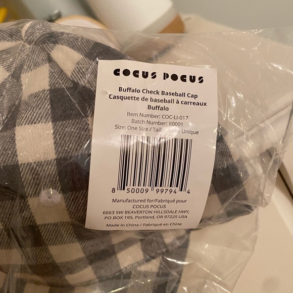 Cocus Pocus Plaid Ballcap - Picture 6 of 8